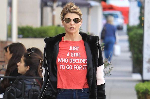 Lori Loughlin, accused college admissions scammer, or, a woman "who decided to go for it."